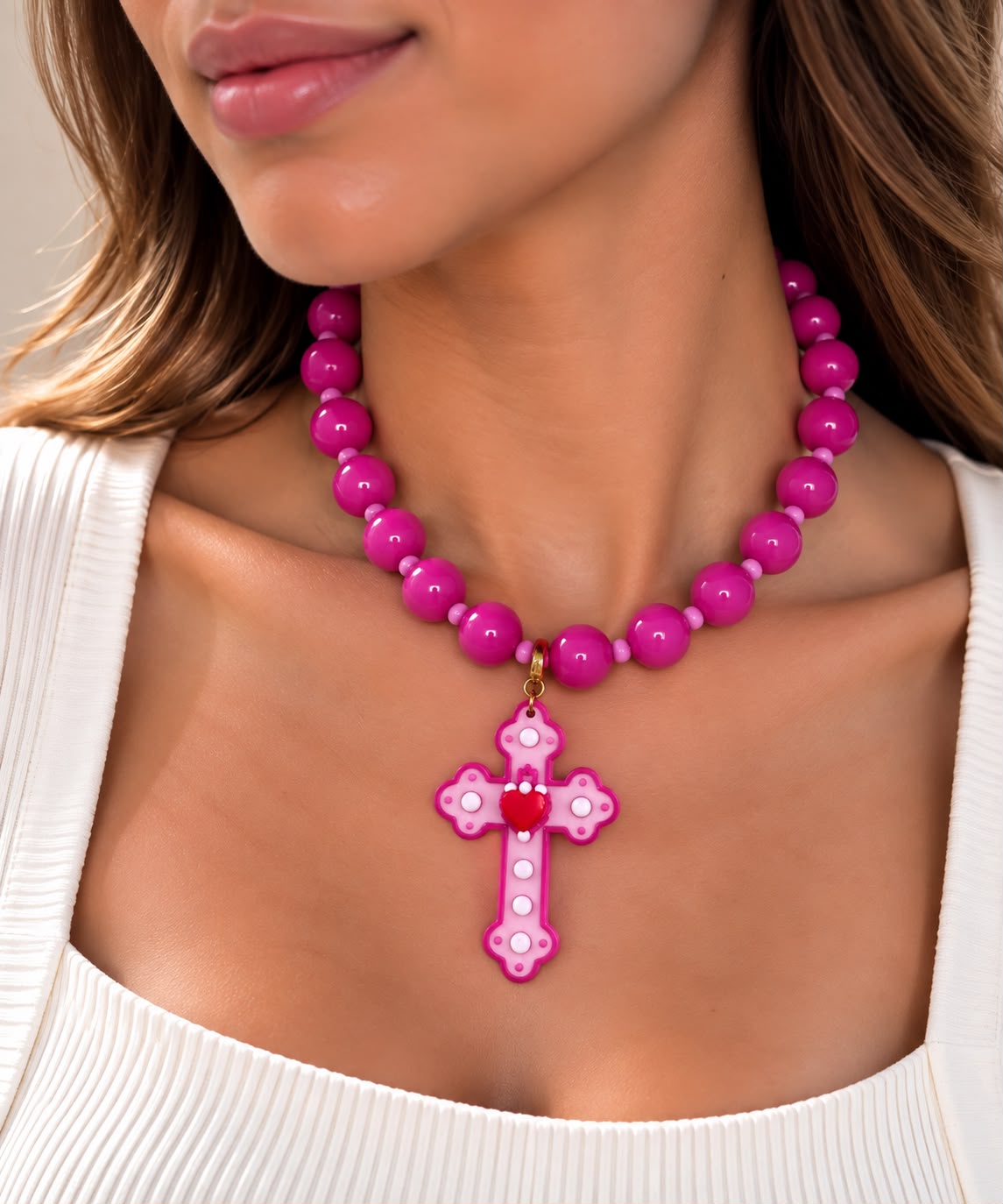 COLLAR ABACO FUCSIA