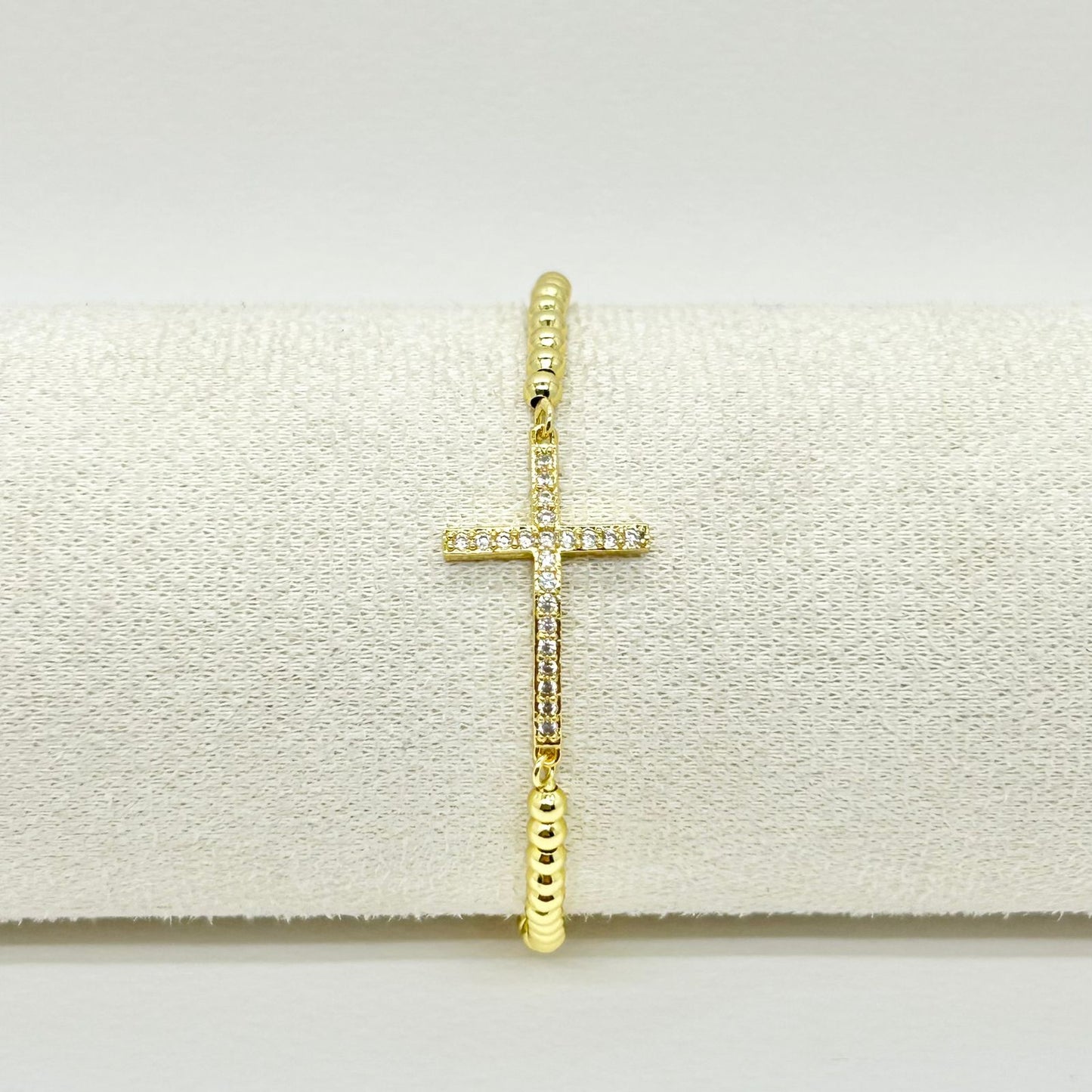 PULSERA CRUZ BLANCA