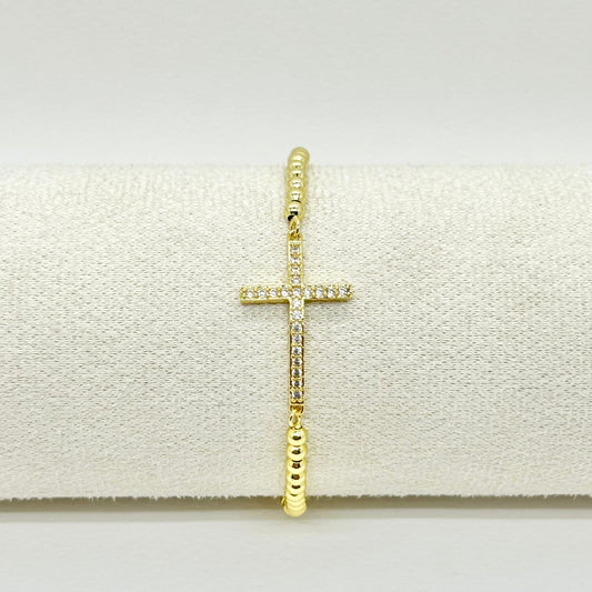 PULSERA CRUZ BLANCA
