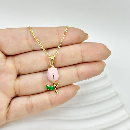 CADENA CON DIJE FLOR