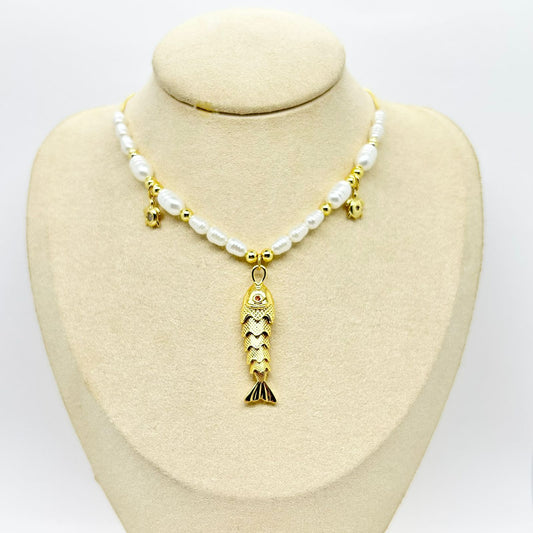 COLLAR PEZ DORADO GRANDE