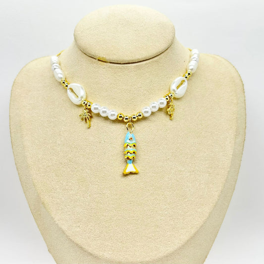 COLLAR MAR PEZ AZUL