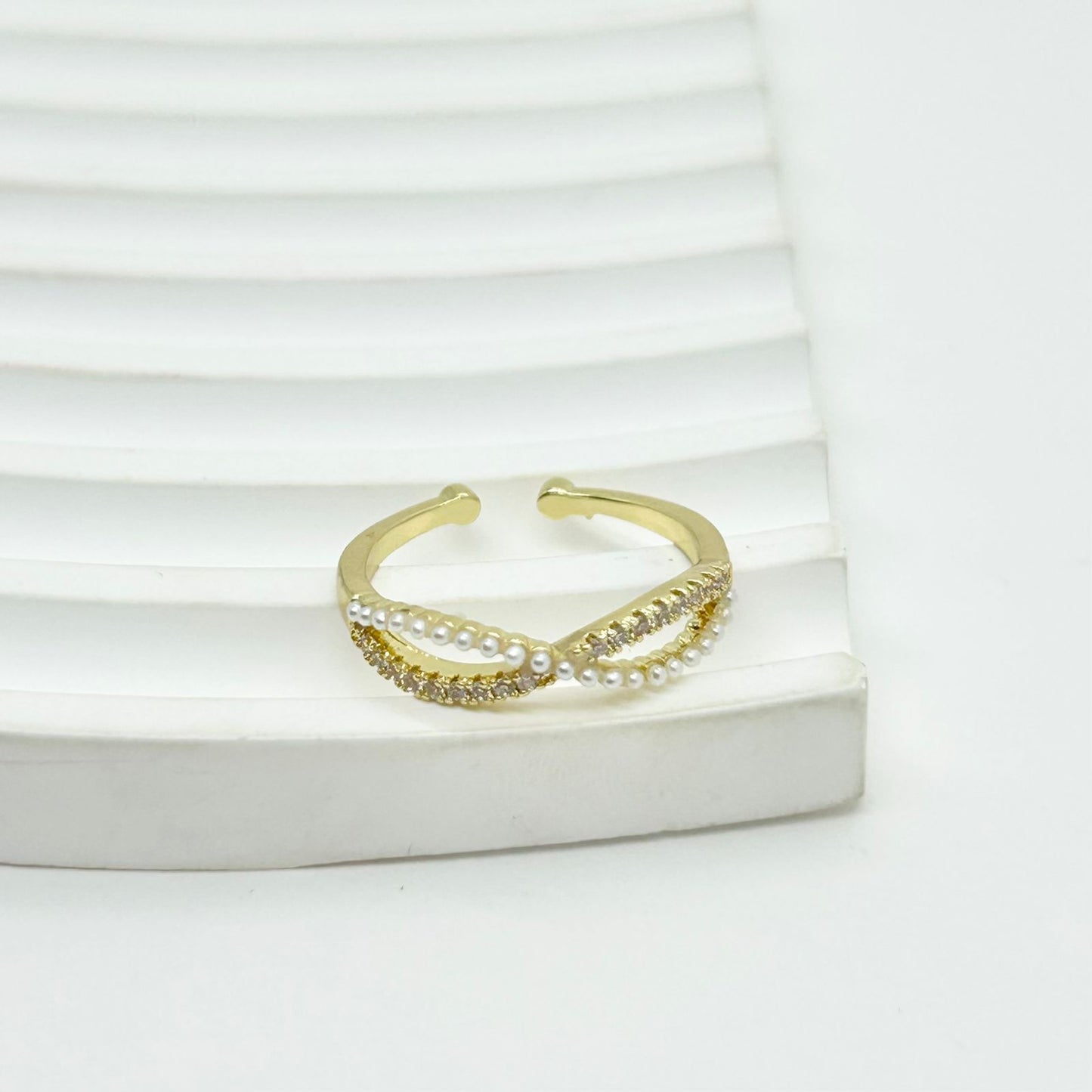 ANILLO INFINITO PERLAS