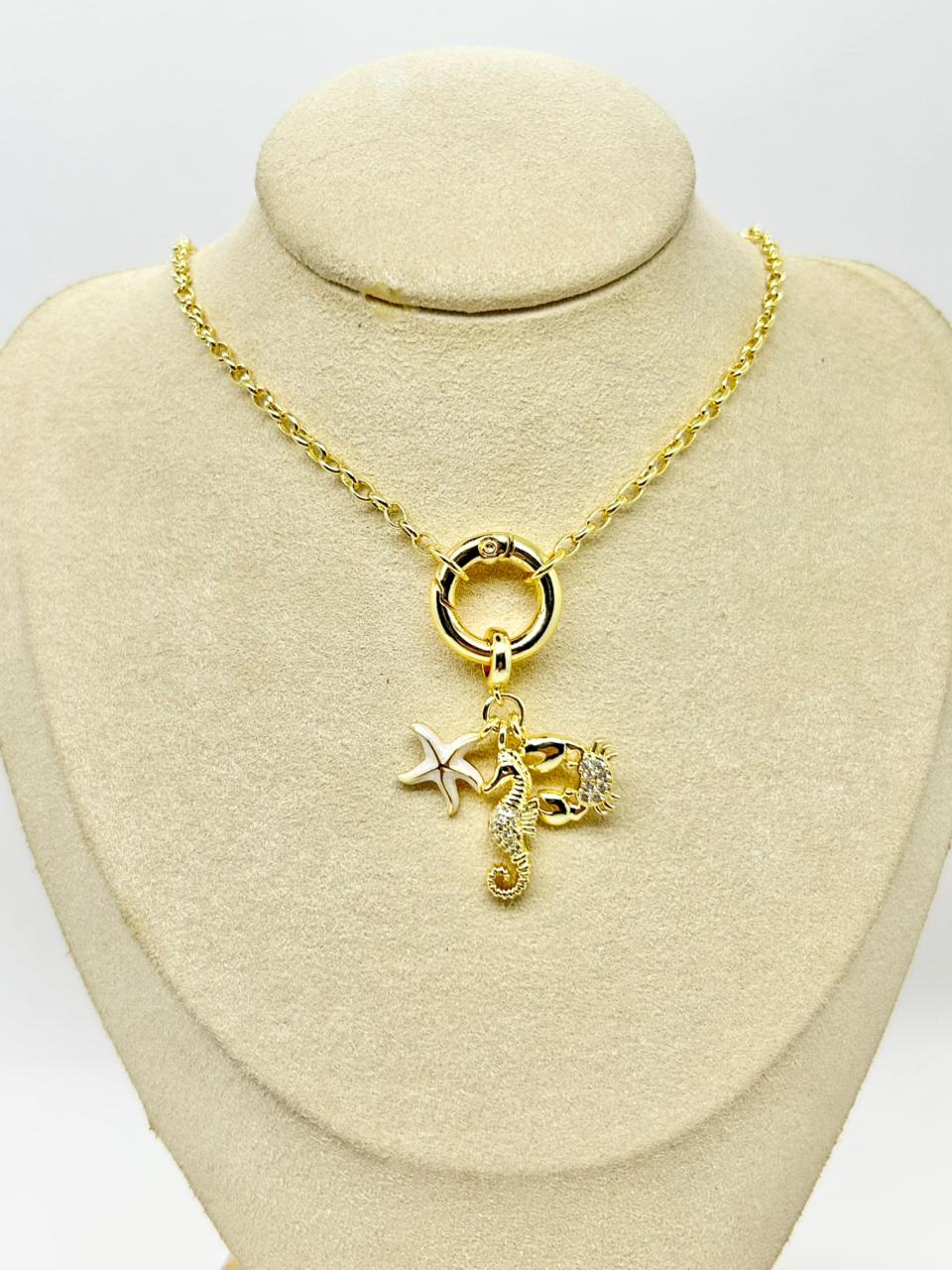 COLLAR BROCHE MARINERO MAR