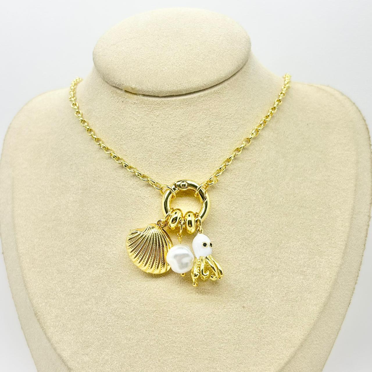 COLLAR BROCHE MARINERO MAR