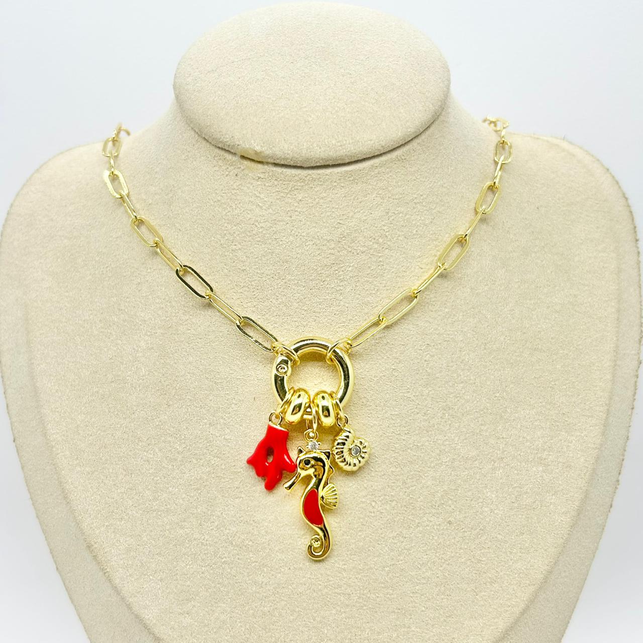 COLLAR BROCHE MARINERO MAR