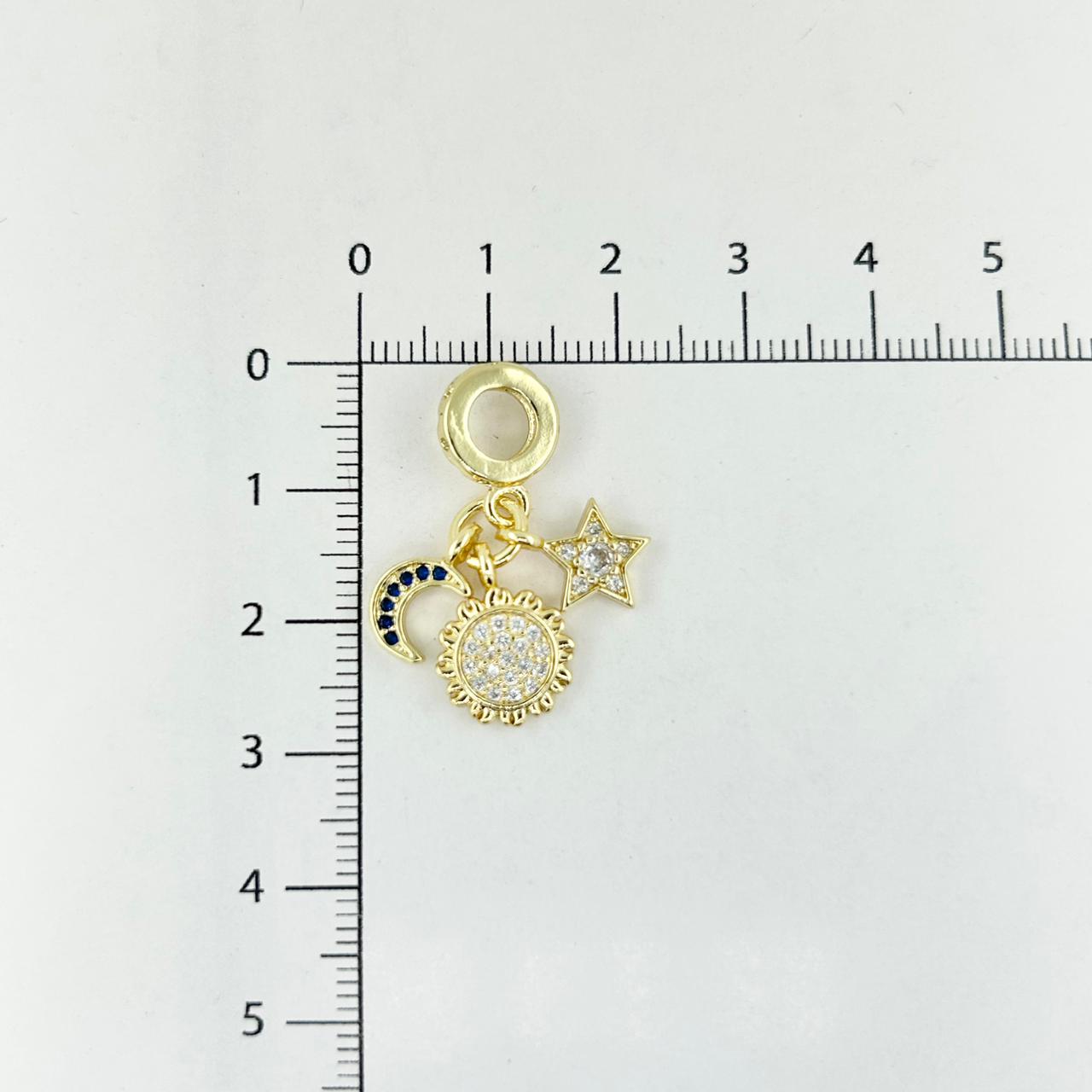 DIJE TIPO PANDORA SOL Y LUNA