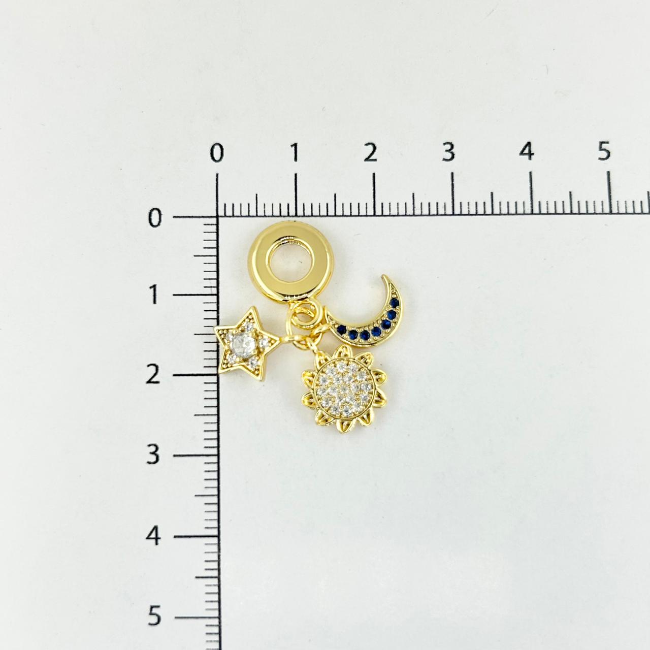 DIJE TIPO PANDORA SOL Y LUNA