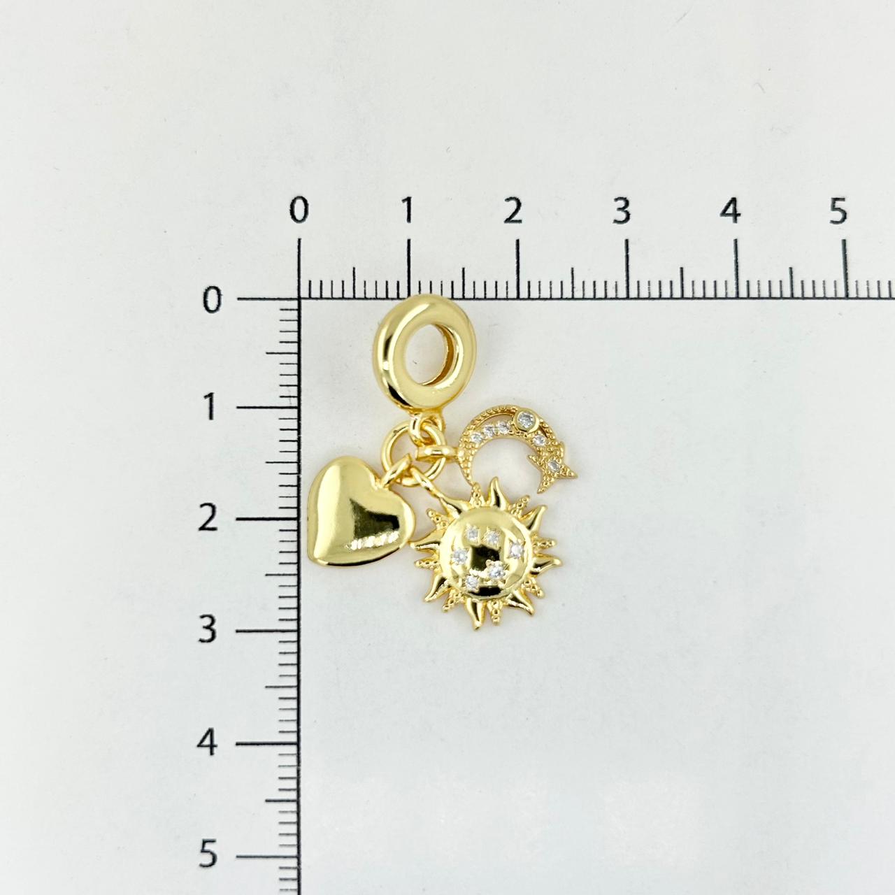 DIJE TIPO PANDORA SOL Y LUNA