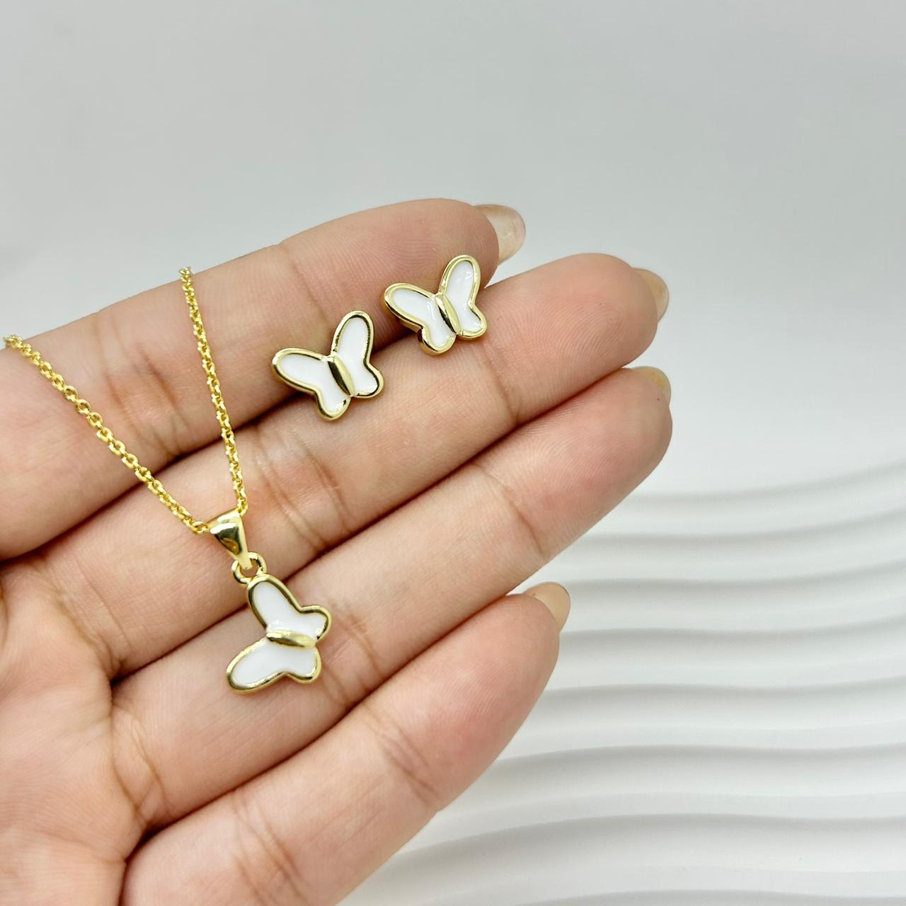 SET MARIPOSAS BLANCAS
