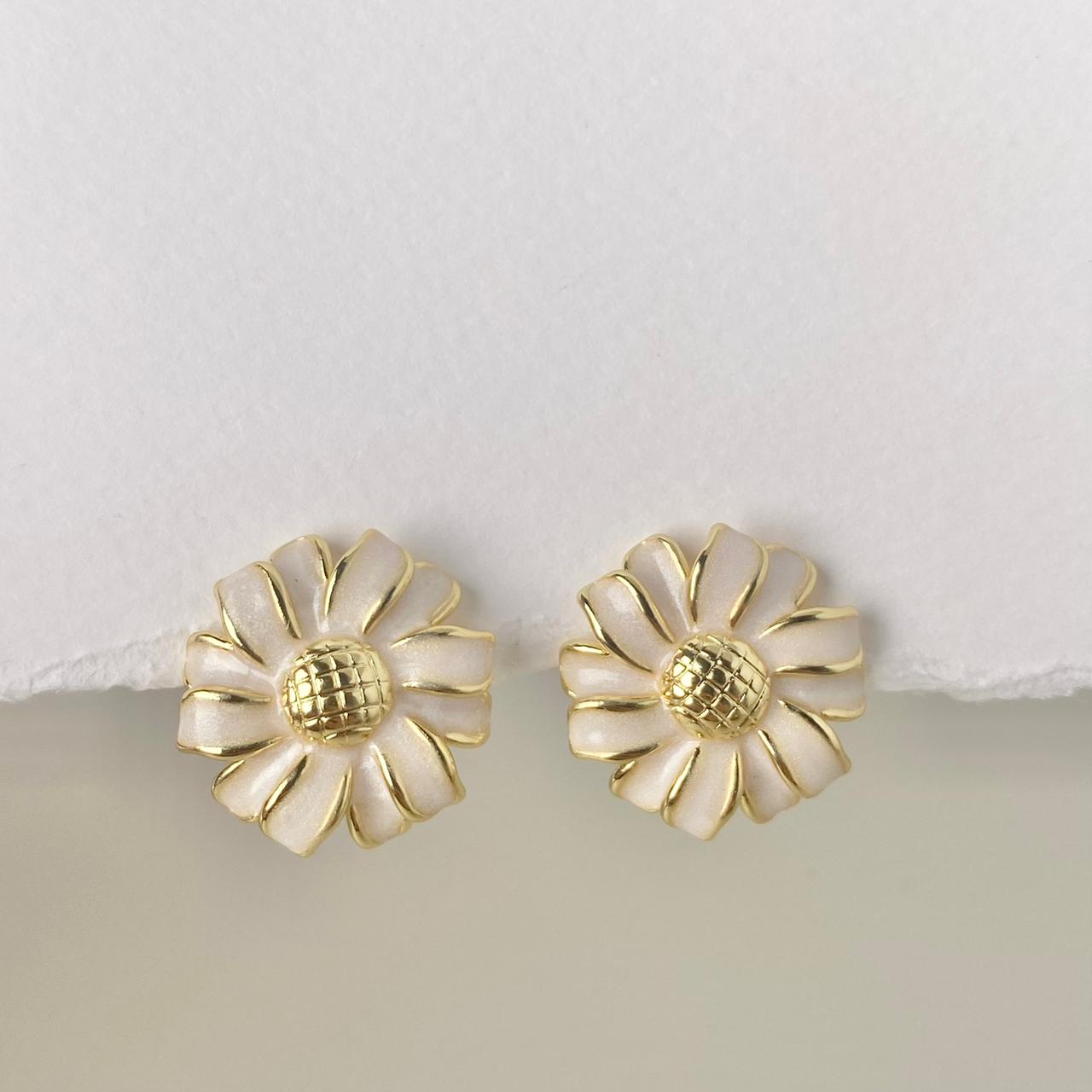 ARETE FLOR BLANCO