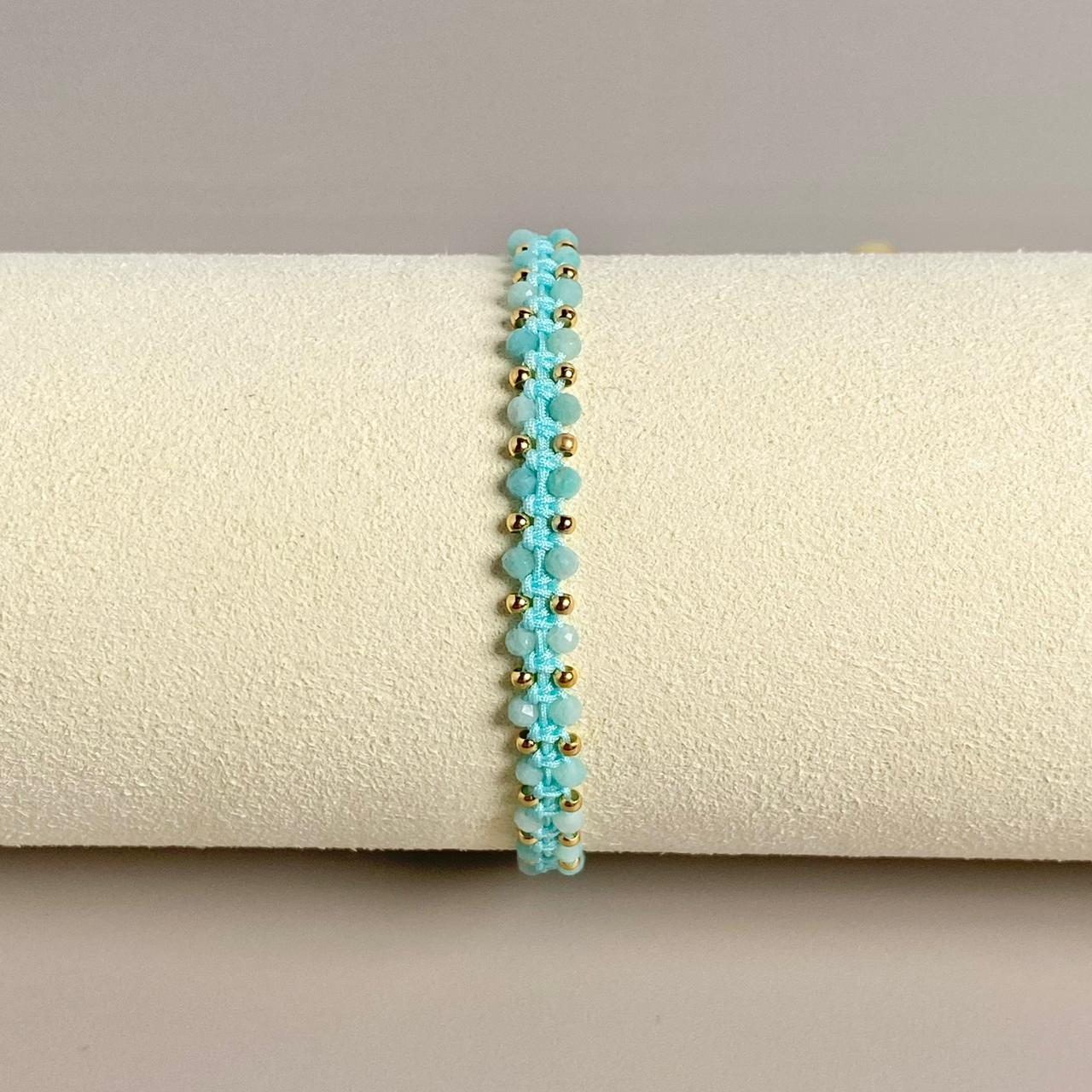 PULSERA PIEDRA NATURAL (ESCOGE TU COLOR)