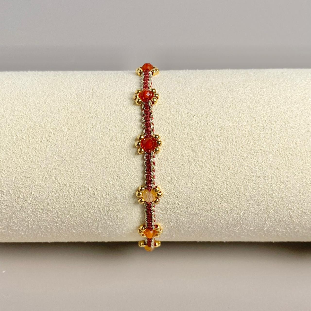 PULSERA PIEDRA NATURAL (ESCOGE TU COLOR)