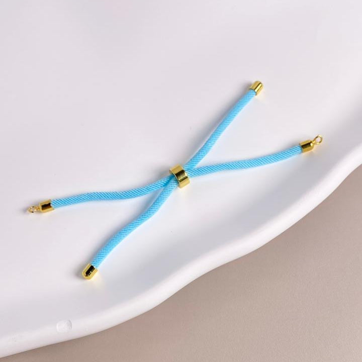 PULSERA DE ENSAMBLE CORDON AZUL CIELO