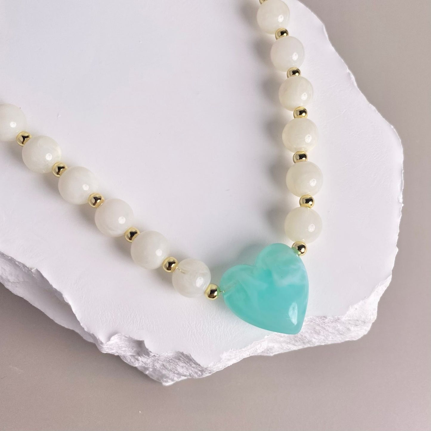 COLLAR CORAZON AZUL