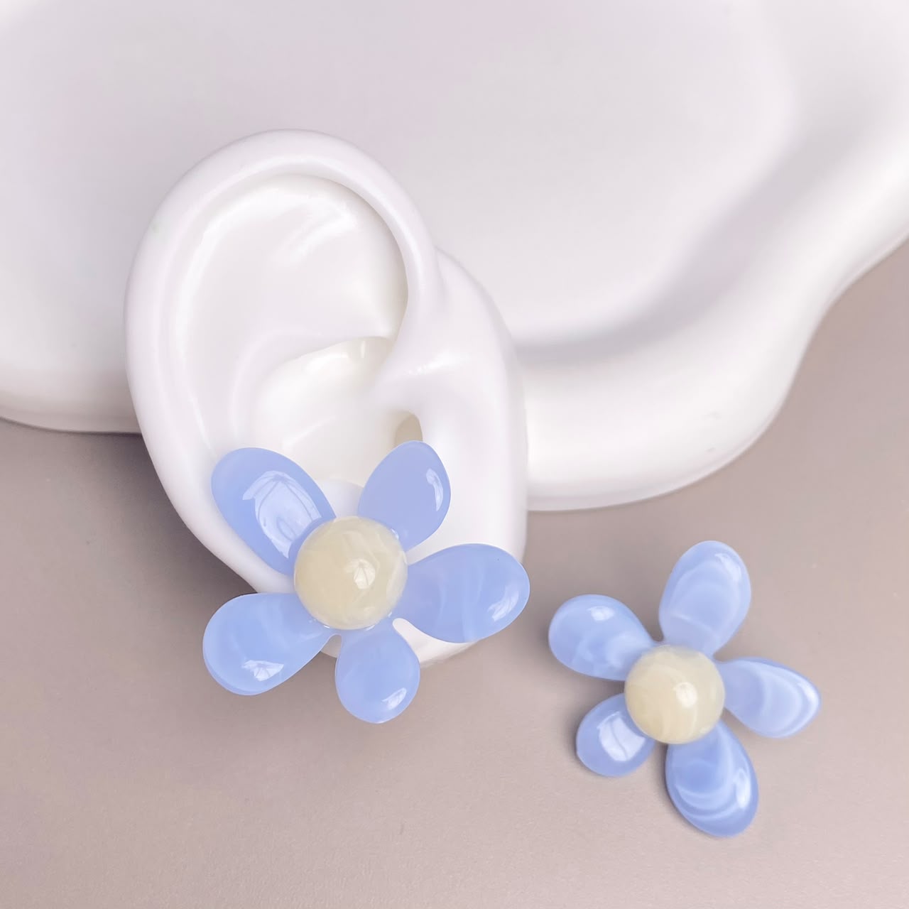 ARETE FLOR AZUL