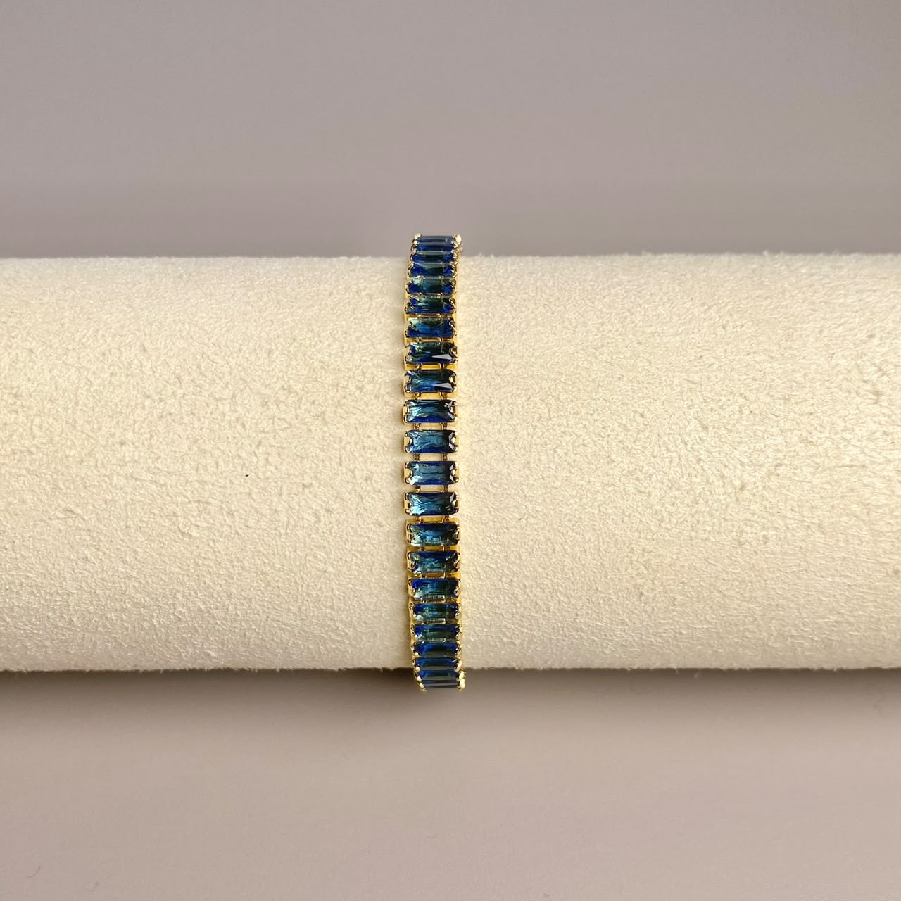 PULSERA CIRCON AZUL PETROLEO