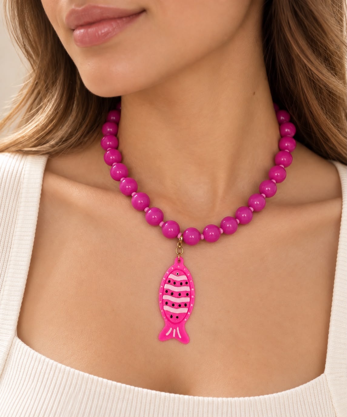 COLLAR ABACO FUCSIA