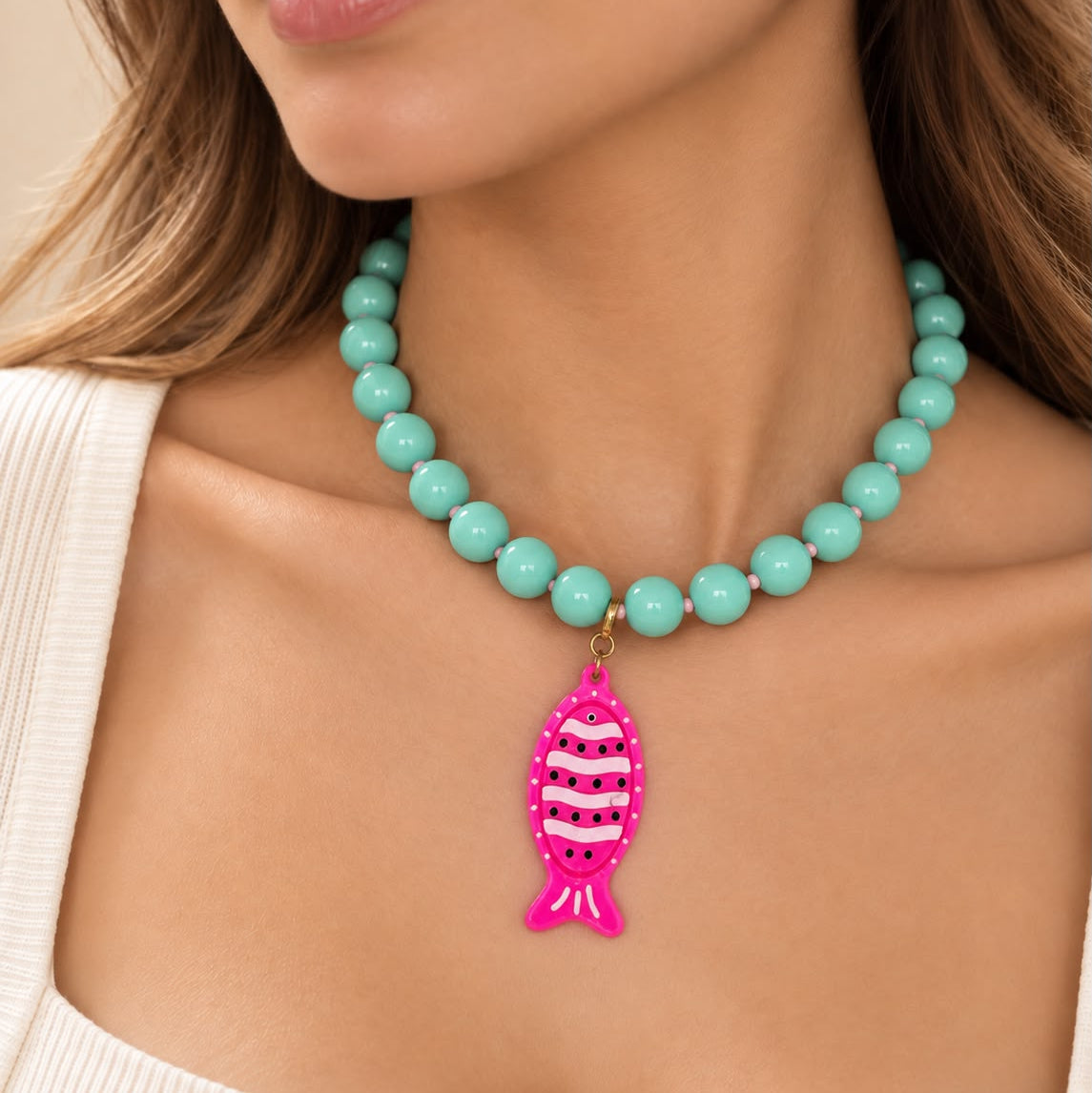 COLLAR ABACO VERDE MENTA