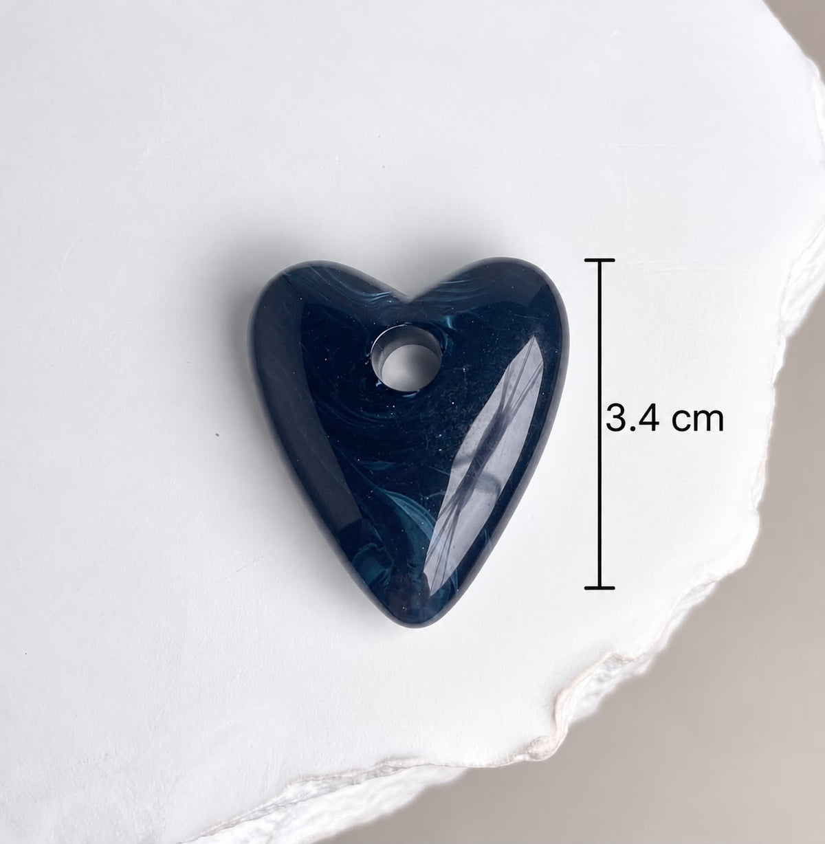DIJE CORAZON NEGRO