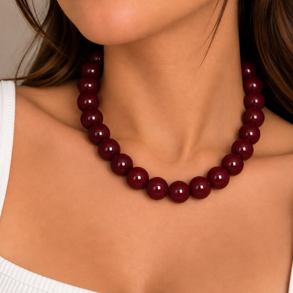 COLLAR ABACO VINOTINTO