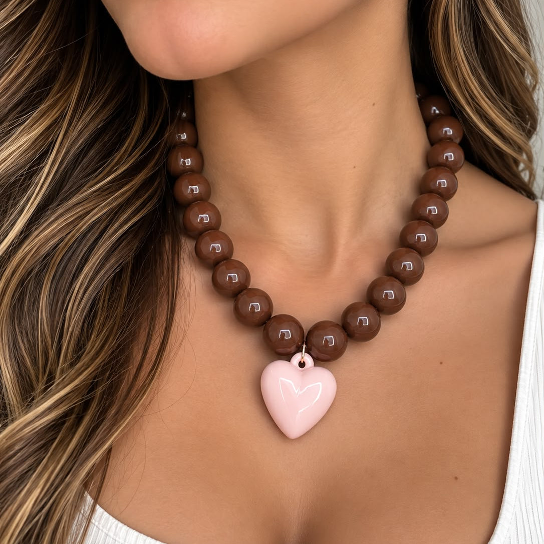 COLLAR ABACO CAFE CON CORAZON
