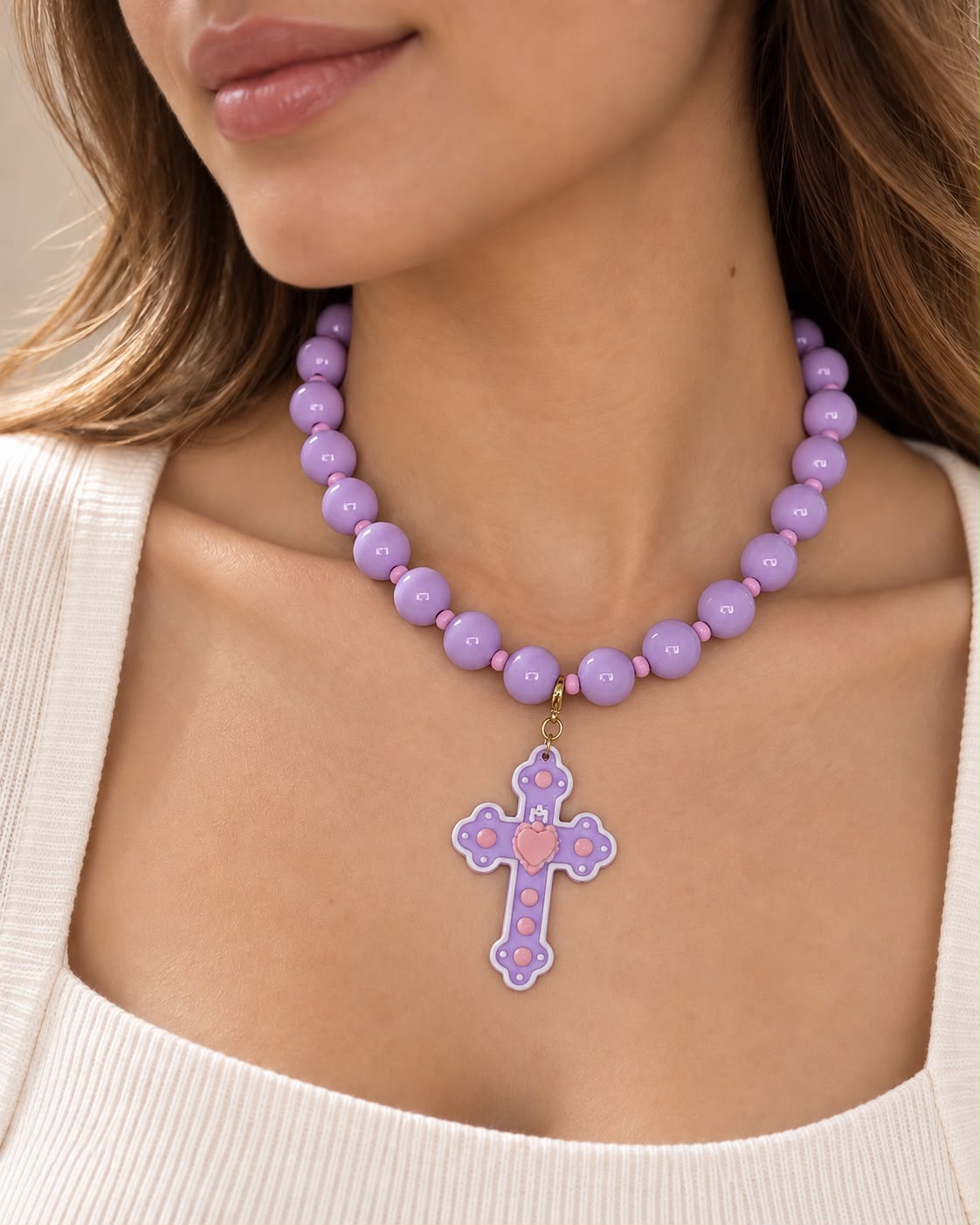 COLLAR ABACO MORADO