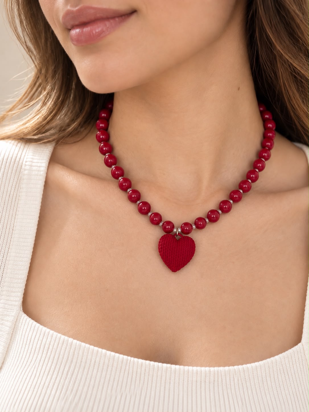 COLLAR ABACO ROJO