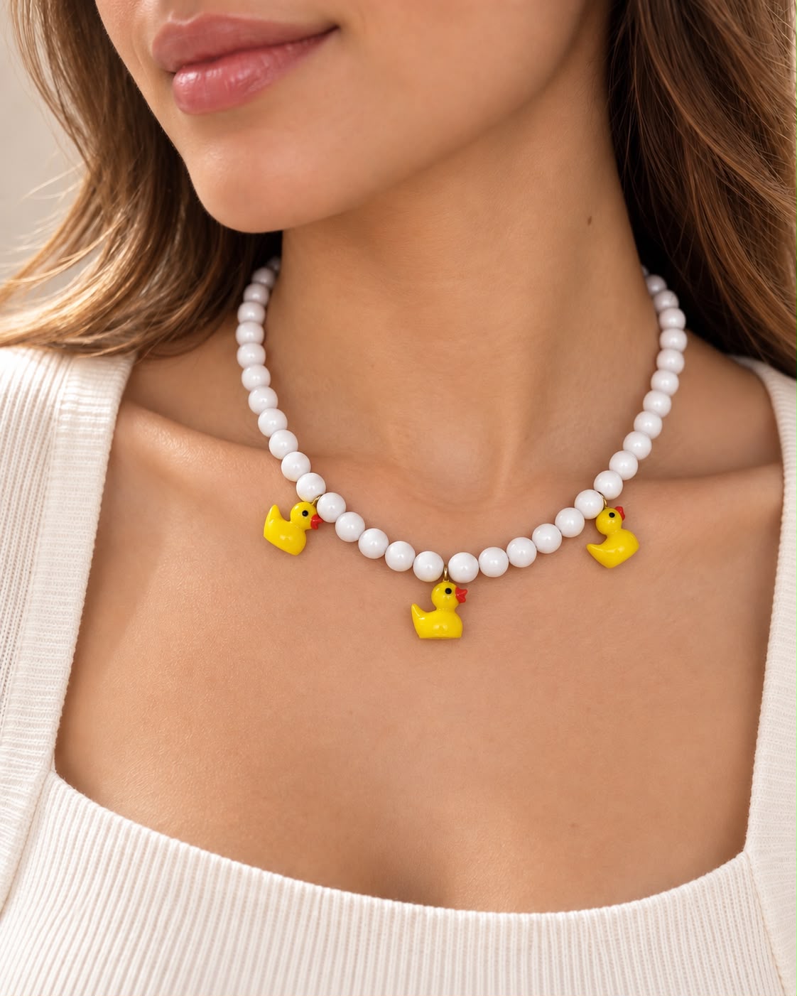 COLLAR ABACO BLANCO