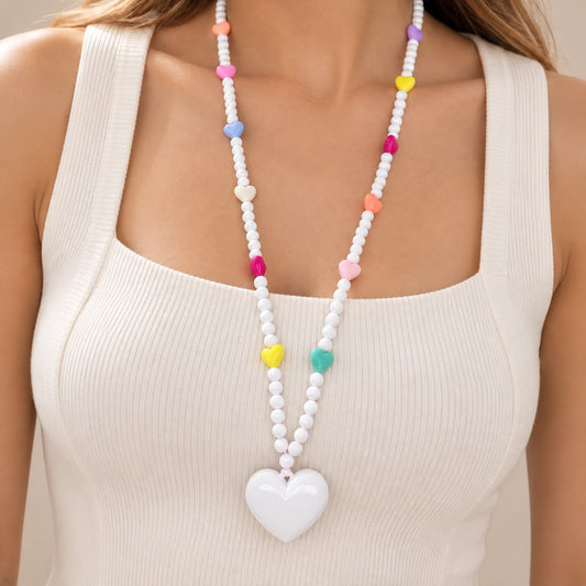 COLLAR ACABO LARGO BLANCO