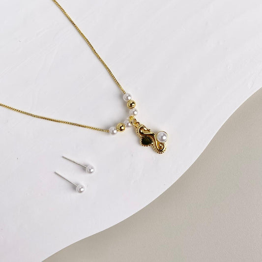 SET PERLA CABALLITO DE MAR PEQUEÑO