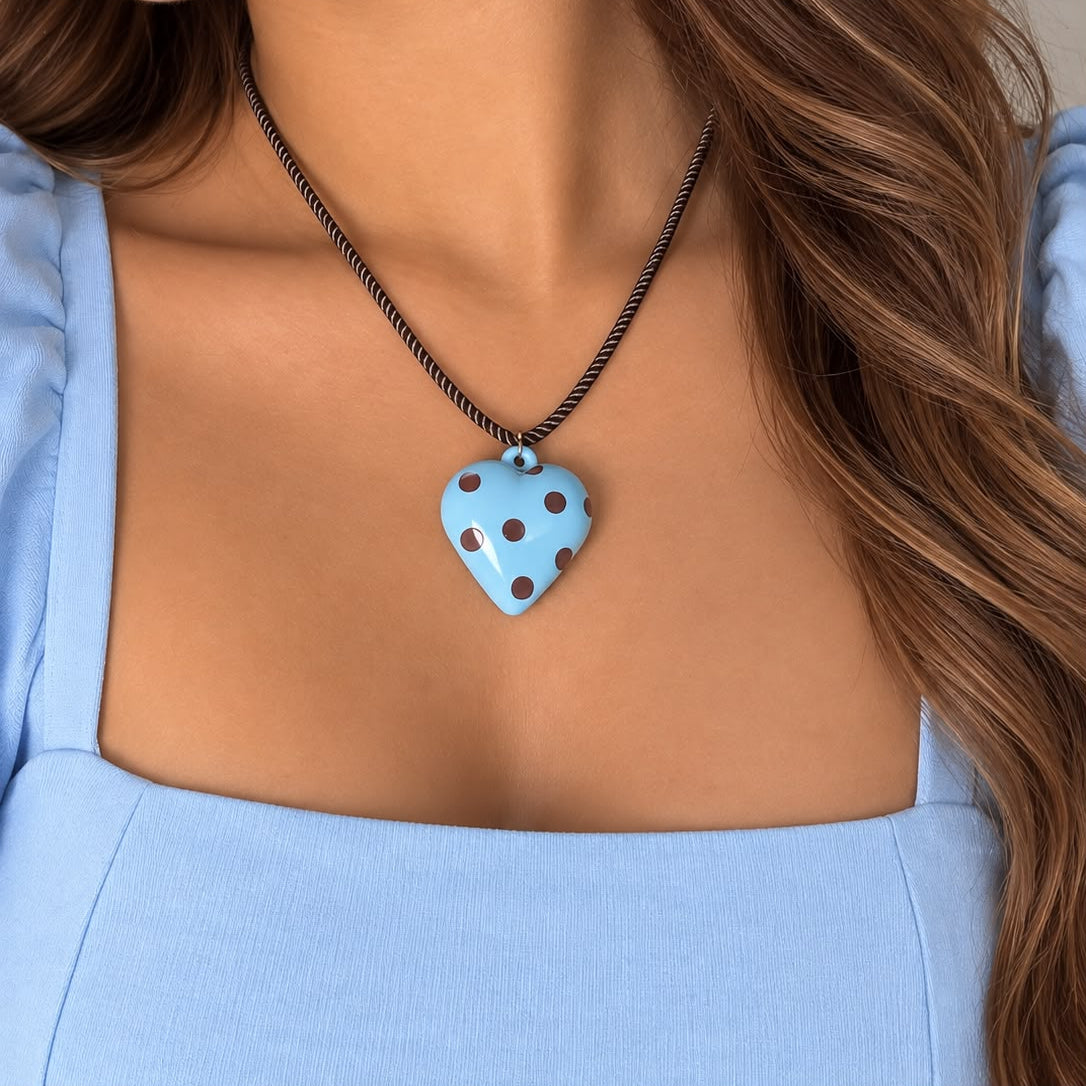 COLLAR CORAZON AZUL