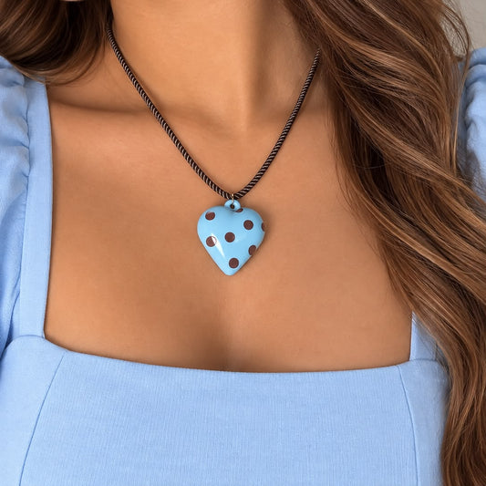 COLLAR CORAZON AZUL