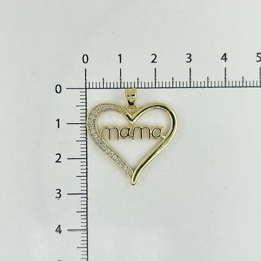 DIJE CORAZÓN MAMÁ