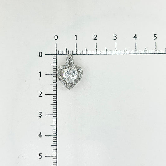 DIJE CORAZÓN PLATEADO