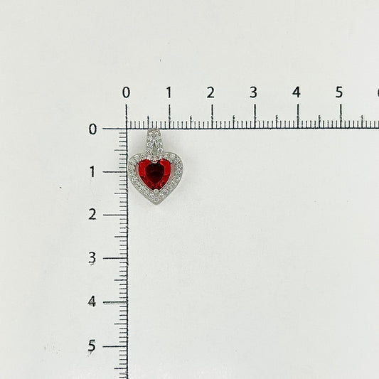 DIJE CORAZÓN PLATEADO