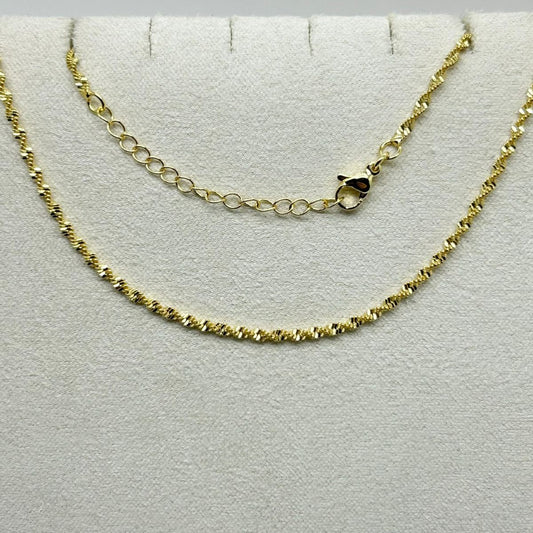 CADENA ESPIRAL DORADO FUERTE