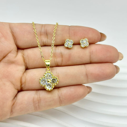 SET TREBOL BLANCO
