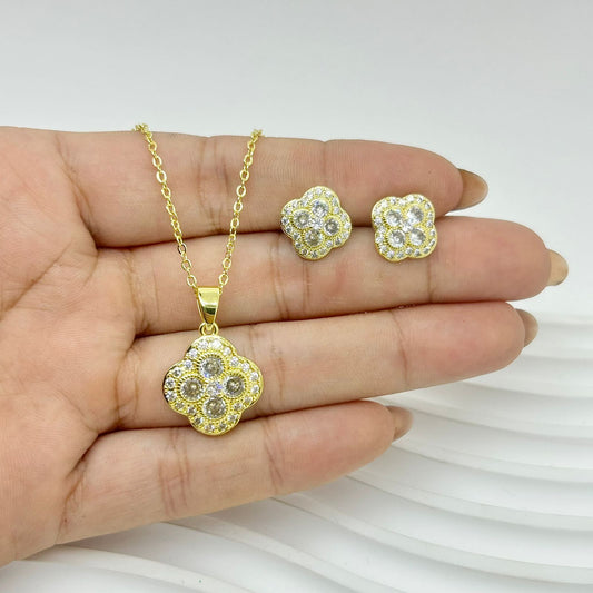 SET TREBOL BLANCO