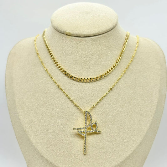 CADENA DOBLE CON DIJE FE