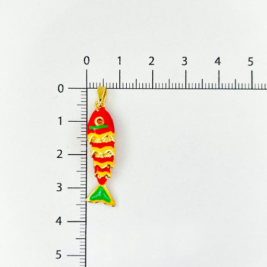 DIJE PESCADO ROJO GRANDE