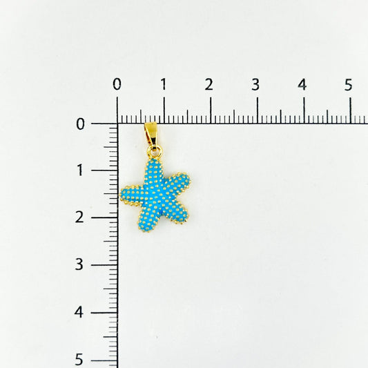 DIJE ESTRELLA DE MAR AZUL