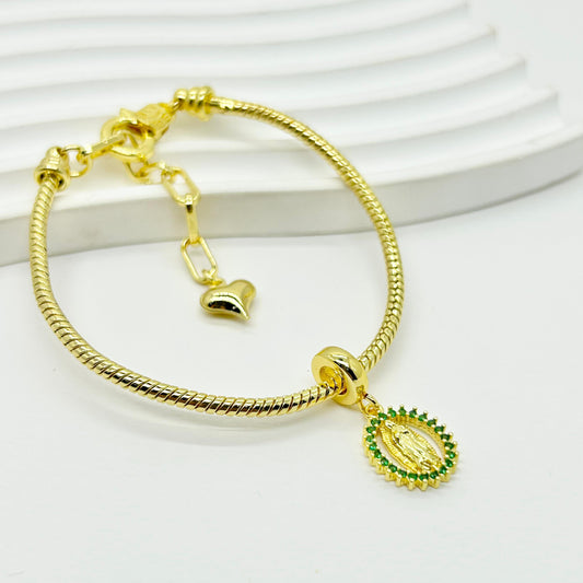 PULSERA VIRGEN VERDE