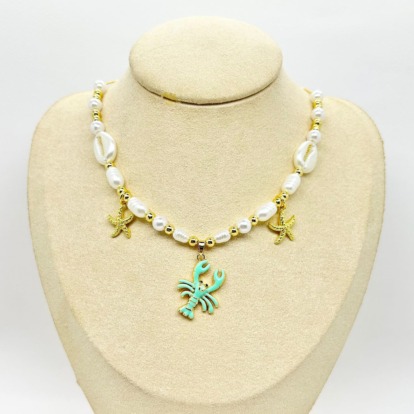 COLLAR MAR LANCOSTA VERDE MENTA