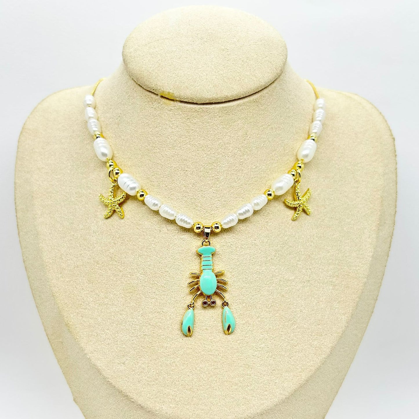 COLLAR MAR LANCOSTA VERDE