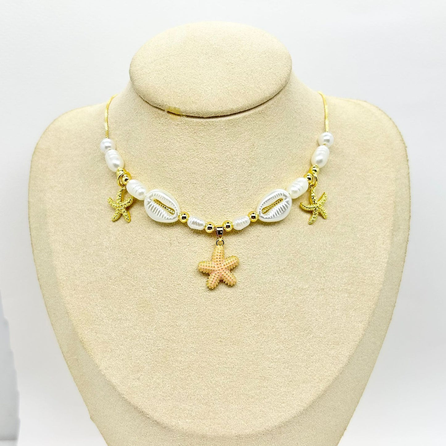 COLLAR MAR ESTRELLA NARANJA