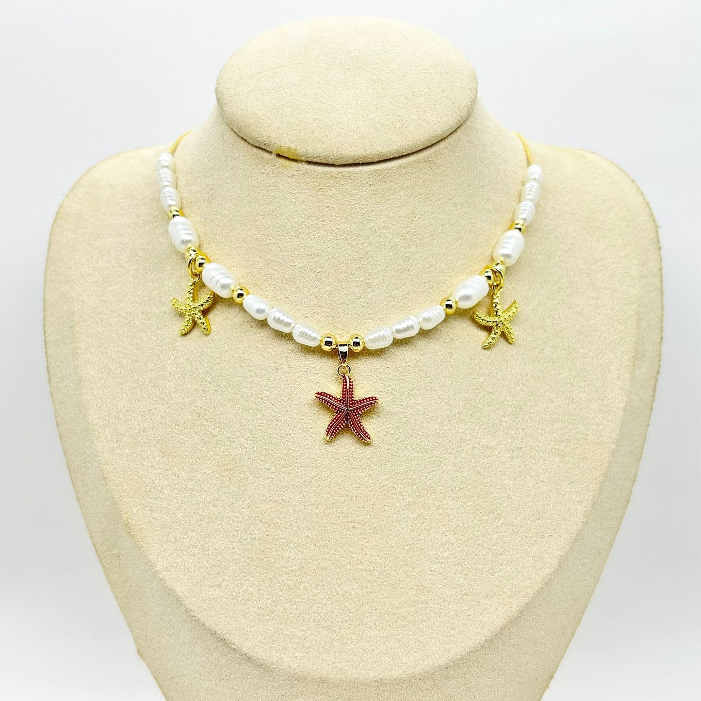 COLLAR ESTRELLA MAR ROJA