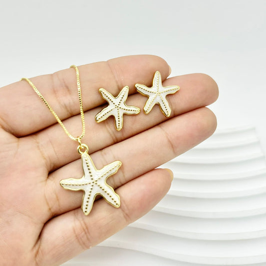 SET ESTRELLA DE MAR RESINA BEIGE