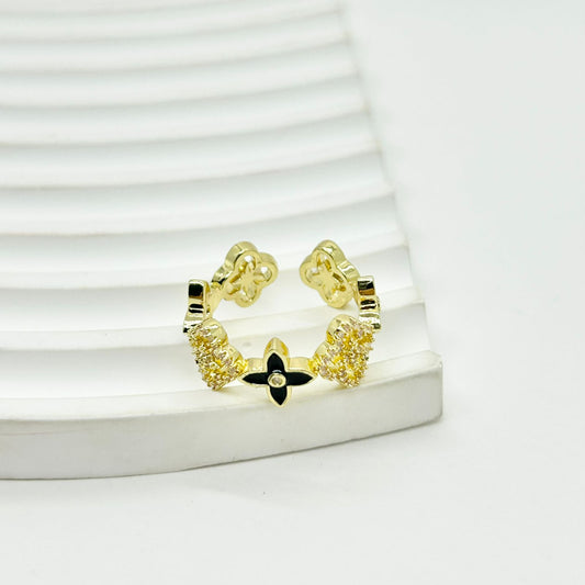 ANILLO TREBOL NEGRO