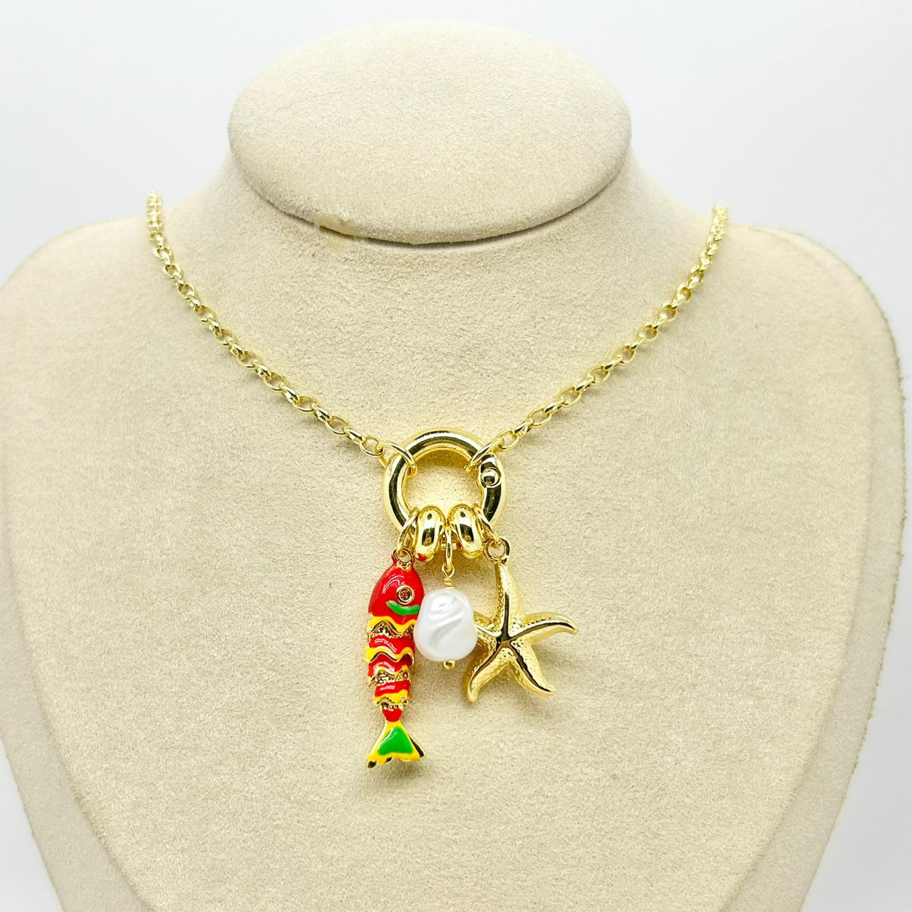 COLLAR BROCHE MARINERO MAR